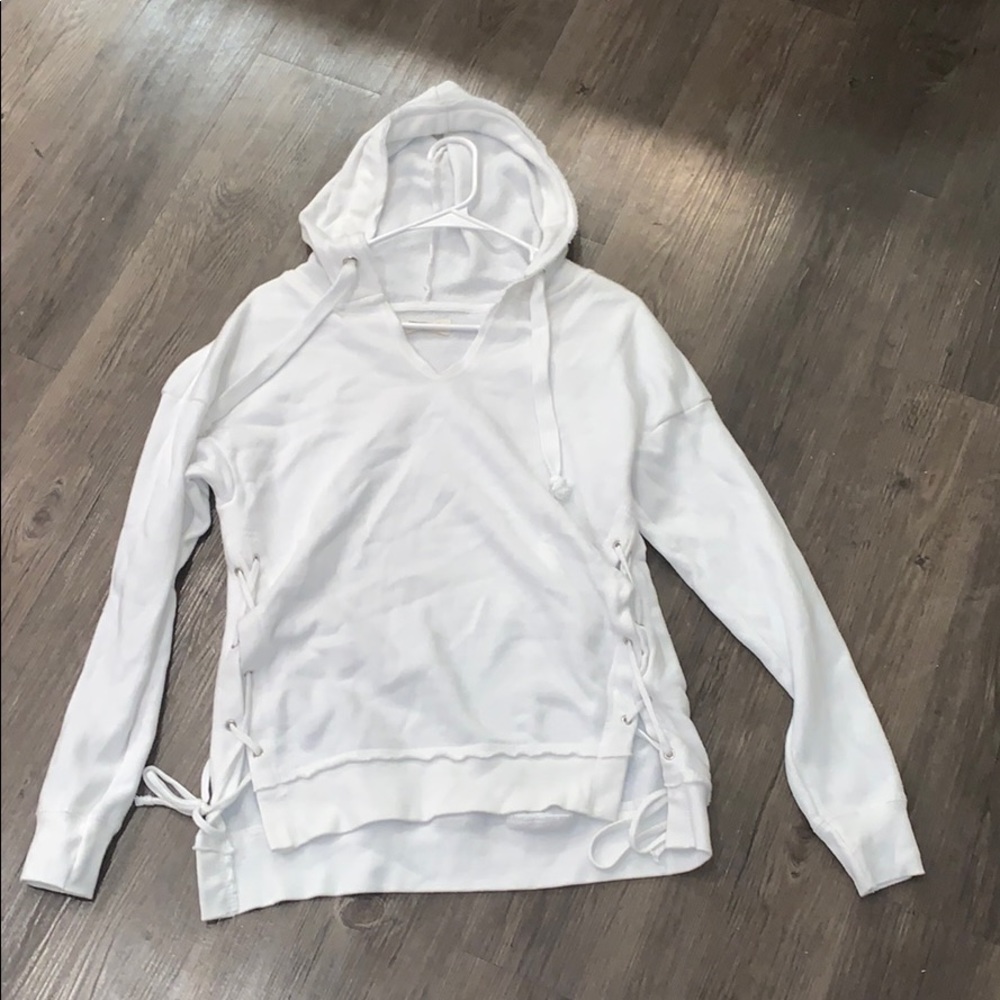 White hoodie